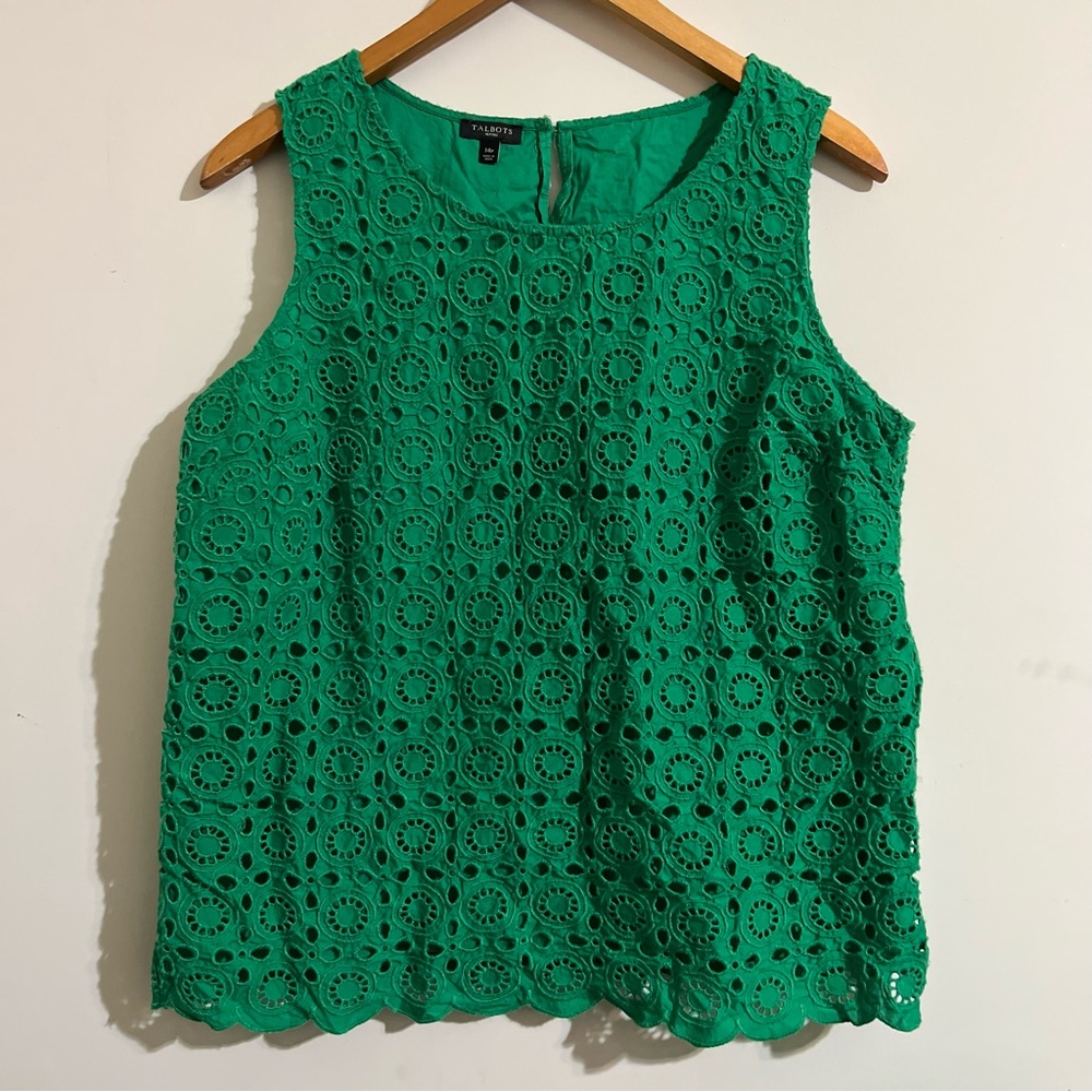 Talbots Eyelet Tank Top